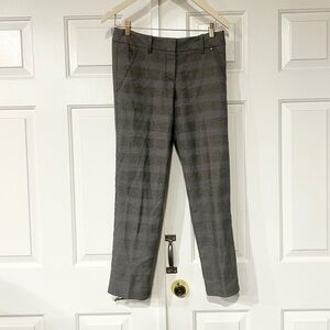 Trina Turk Gray Plaid Dress Pants